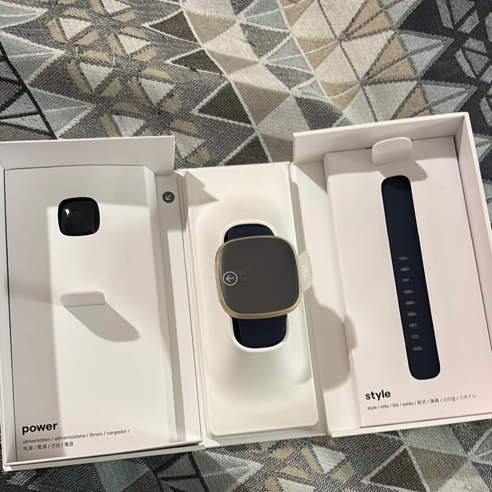Smartwatch with Blue Band and Watch